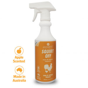 SQUIRT OFF Coop Cleaner